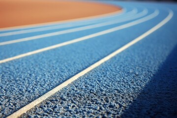 Fototapeta premium Running sports line blue.
