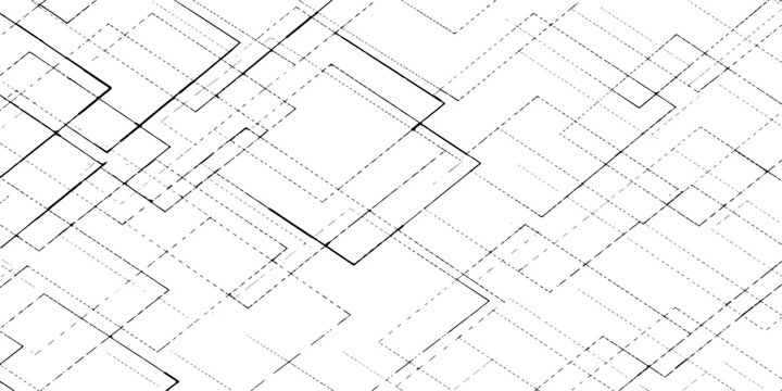 Architectural blueprint sketch of a house design on a white paper texture background for construction planning and engineering project