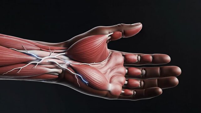 Medical Visualization of Human Abductor Digiti Muscles in Action
