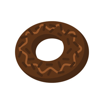 Chocolate Sweet Food Illustration - Meses Donuts