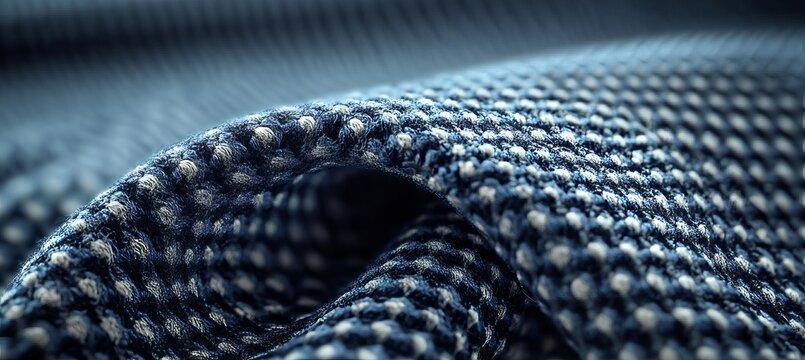 Soft Handcrafted Knitting Material Close-Up with Dobby Effect for Stylish Garments and Home Decor
