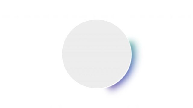 Minimal animated glowing circle gradient loop with soft rotating blur effect on transparent background. Modern abstract loading animation ideal for countdowns, UI preloaders, buffering screens, tech