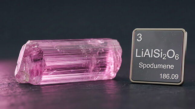 Raw Spodumene Kunzite Prismatic Crystal Pink-Lilac Translucency