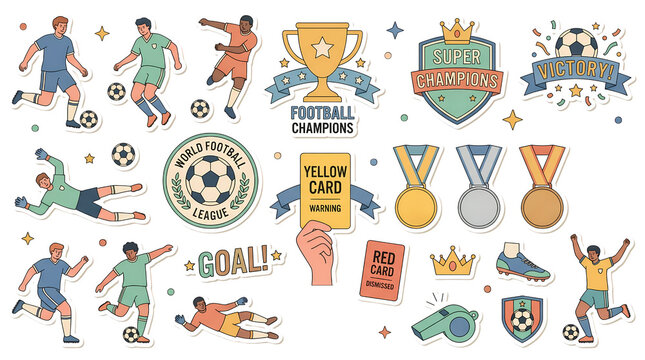 Football Championship Sticker Pack