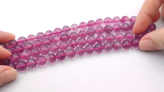 These polished strawberry quartz beads feature delicate red inclusions within clear stones for high quality jewelry design and sophisticated accessory creation work