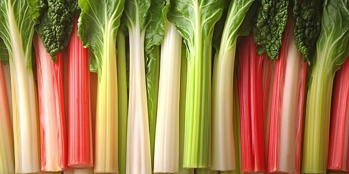 Vibrant Variegated Radicchio with Intricate Stem Patterns and Colorful Leaf Veins in Soft Light