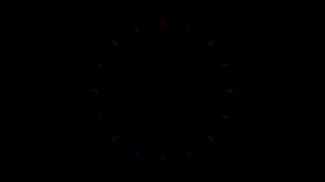 4th of July Independence Day Firework Burst Type4 Celebration Animation Alpha Mask Transparent