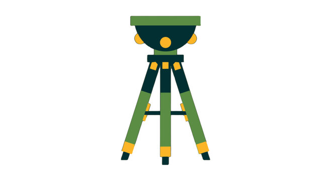 Illustration of Green Surveying Transit Level Tool.