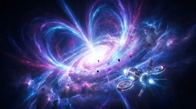 Galactic Core Power Stream Visualization