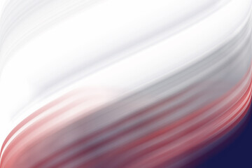 Naklejka premium Abstract background with flowing curved lines in red and white