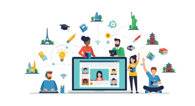 Online Education, Global Learning, International Study, E-learning