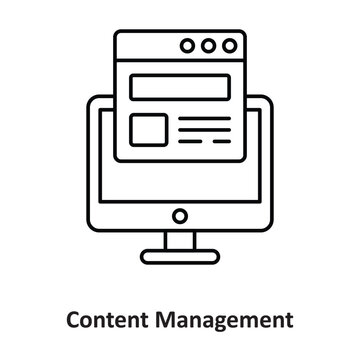 Content Management Vector icon which can easily modify or edit