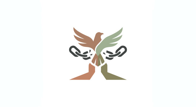 Eagle Breaking Chains Symbolizing Freedom and Liberation
