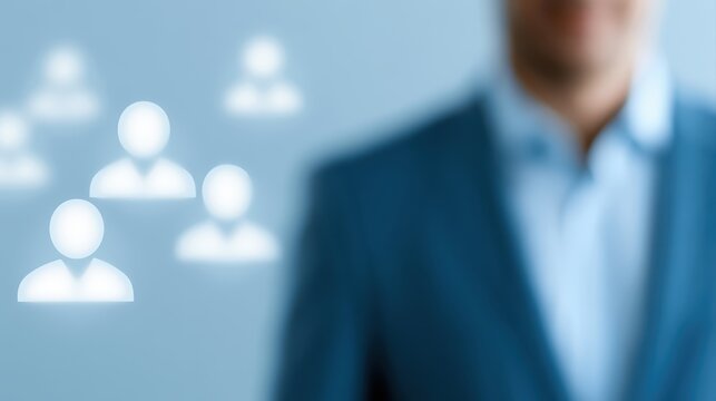 human resources background, teamwork icons, modern corporate concept