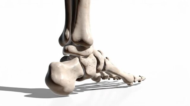 3D CGI Octane Render of Human Foot Skeleton