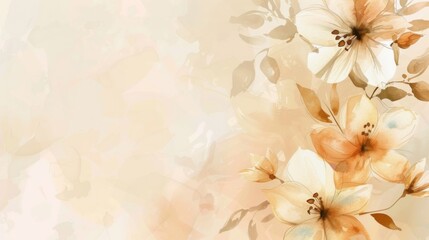 Obraz premium Bright flowers on a soft background with pastel colors showing art and nature's beauty in simple forms during springtime