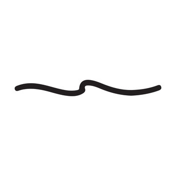 Decorative wave accent divider vector illustration featuring smooth flowing curves.