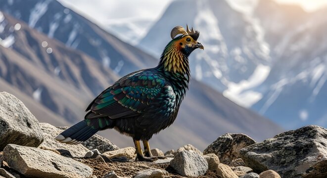 Himalayan Monal Mountain Glow