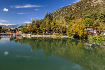 Obraz premium Black Dragon Pool in Lijiang, Yunnan province, China