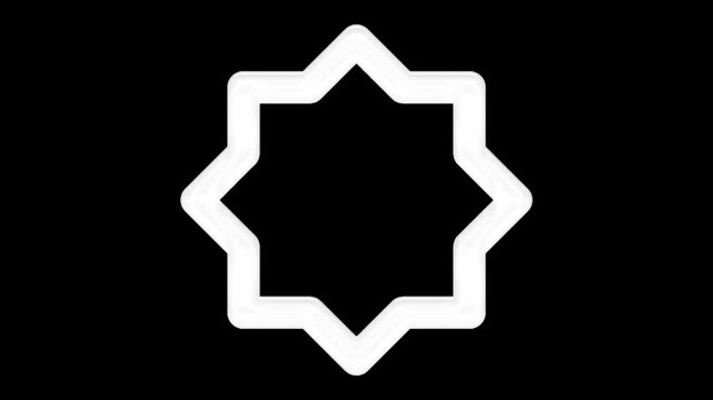 Low brightness icon Animation with Alpha Background 4K