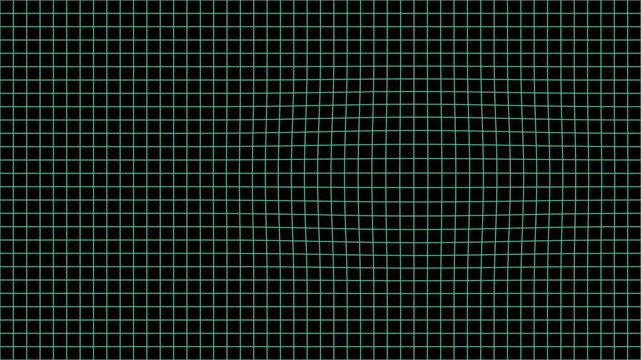 Cyber Futuristic Warped Grid Distortion Topography Background Bulge Animation Alpha Mask Transparent