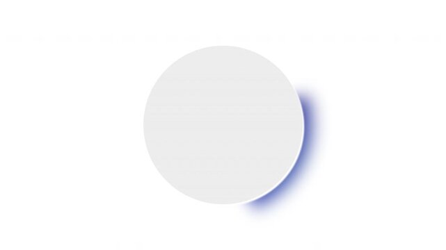 Smooth blue neon circle gradient animation with rotating blur light effect on transparent background. Great for futuristic interfaces, loading screens, progress indicators, intros