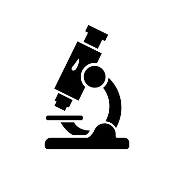Icon of a laboratory optical microscope used for inspecting viral pathogens.
