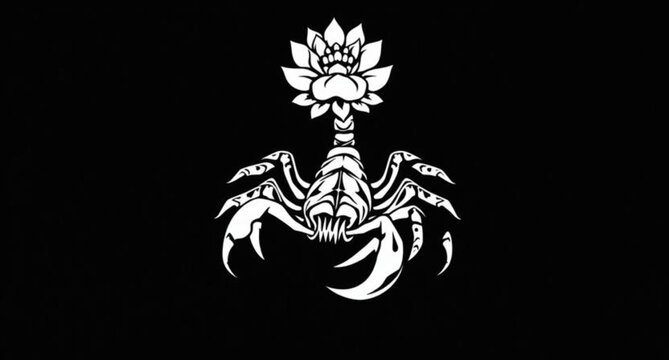 Tribal dragon tattoo design, featuring a black vector silhouette illustration of a heraldic dragon head with wings, perfect for a vintage emblem or shield logo