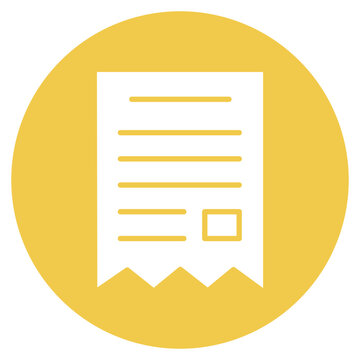 Receipt Vector Icon