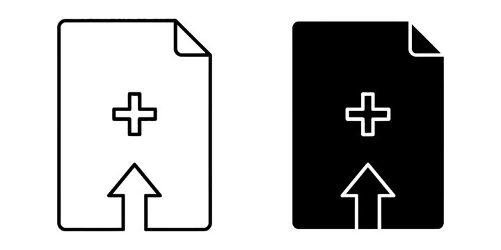 Add new document file icons with document interface business technology