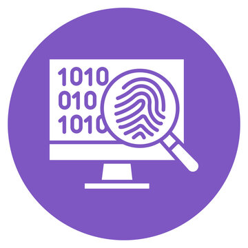 Digital Forensics Vector Icon