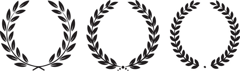 laurel wreath vector illustration © Nadira