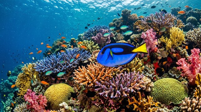coral reef in the sea