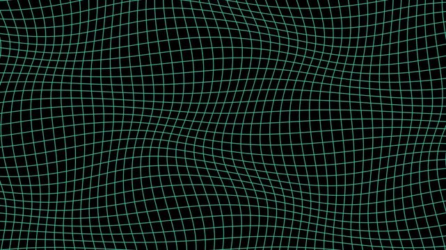 Cyber Futuristic Warped Grid Distortion Topography Background ScrollLiquid Animation Alpha Mask Transparent