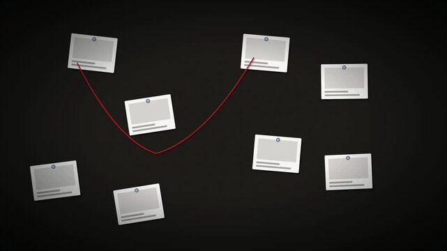 True Crime Conspiracy Red String Detective Board