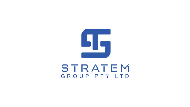 Initial letter ST icon logo design inspiration.
Stratem Group Pty LtD logo design