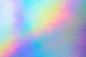 Holographic rainbow foil iridescent texture abstract hologram background © Kwangmoozaa