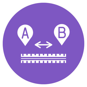 Map Measure Vector Icon