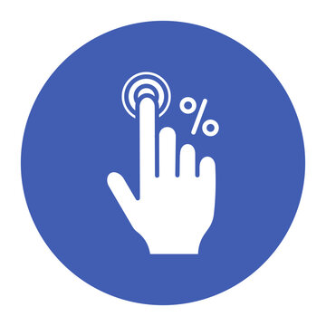 Click Through Vector Icon