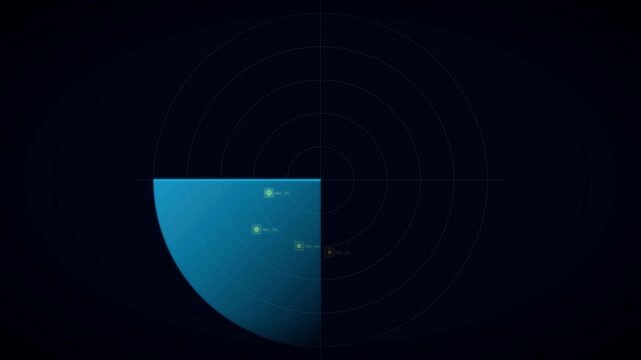 Geopolitical Tactical Sonar Radar Sweep Map