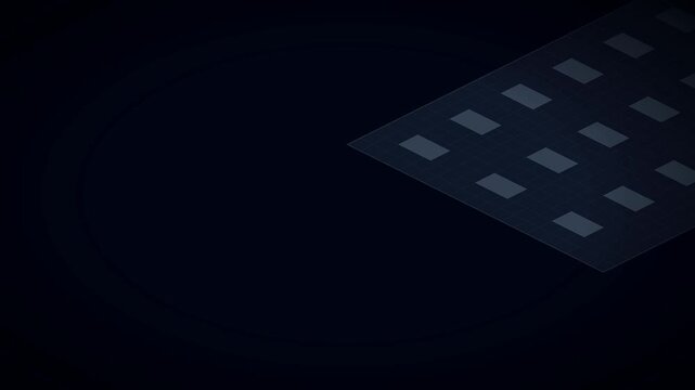 Isometric 3D Data Center Server Farm Network