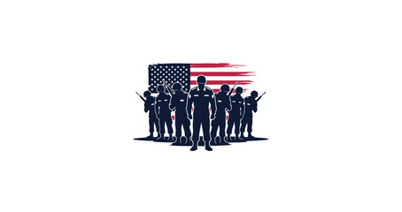 Obraz premium Honoring the courage and sacrifice of the heroes who protect our freedom.