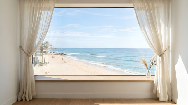 Sunny Beach Outlook - summer zoom background