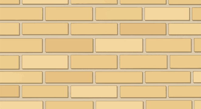 A uniform pattern of tan bricks with subtle shading and mortar lines