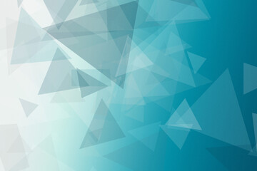 Obraz premium Bright blue geometric low-poly triangles create a dynamic futuristic background, great for technology branding, SaaS ads, website headers, and flyers.