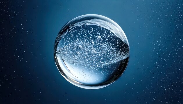 Captivating Water Sphere - A Mesmerizing Glimpse into Liquid Art.