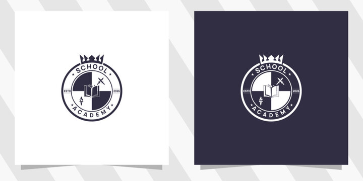 School academy logo desin vector