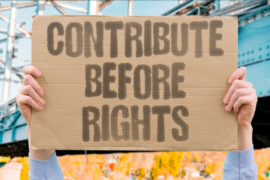 "Contribute before rights" Earn civic privileges through service. CITIZENSHIP. SERVICE. DUTY. VOTE. RESPONSIBILITY.