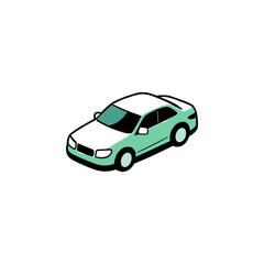 Naklejka premium Modern Car Icon