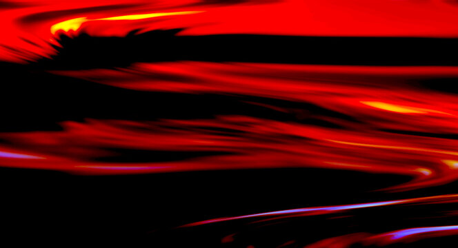 Dramatic red and black abstract wave pattern with dark shadows and deep crimson highlights in fluid horizontal motion.